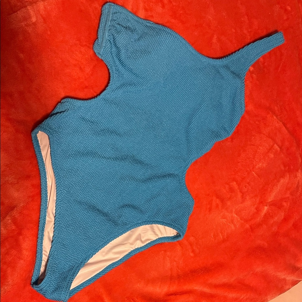 Shade & Shore Women's Blue Swim Bodysuit